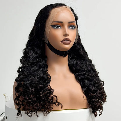 The Ebony Mermaid — 13x4 HD Lace Frontal Water Wave Wig (Density 300%)