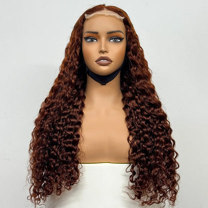 The Supreme Cascade — 4x4 HD Lace Closure Deep Water Wave Wig (Supreme Density 300% - 28")