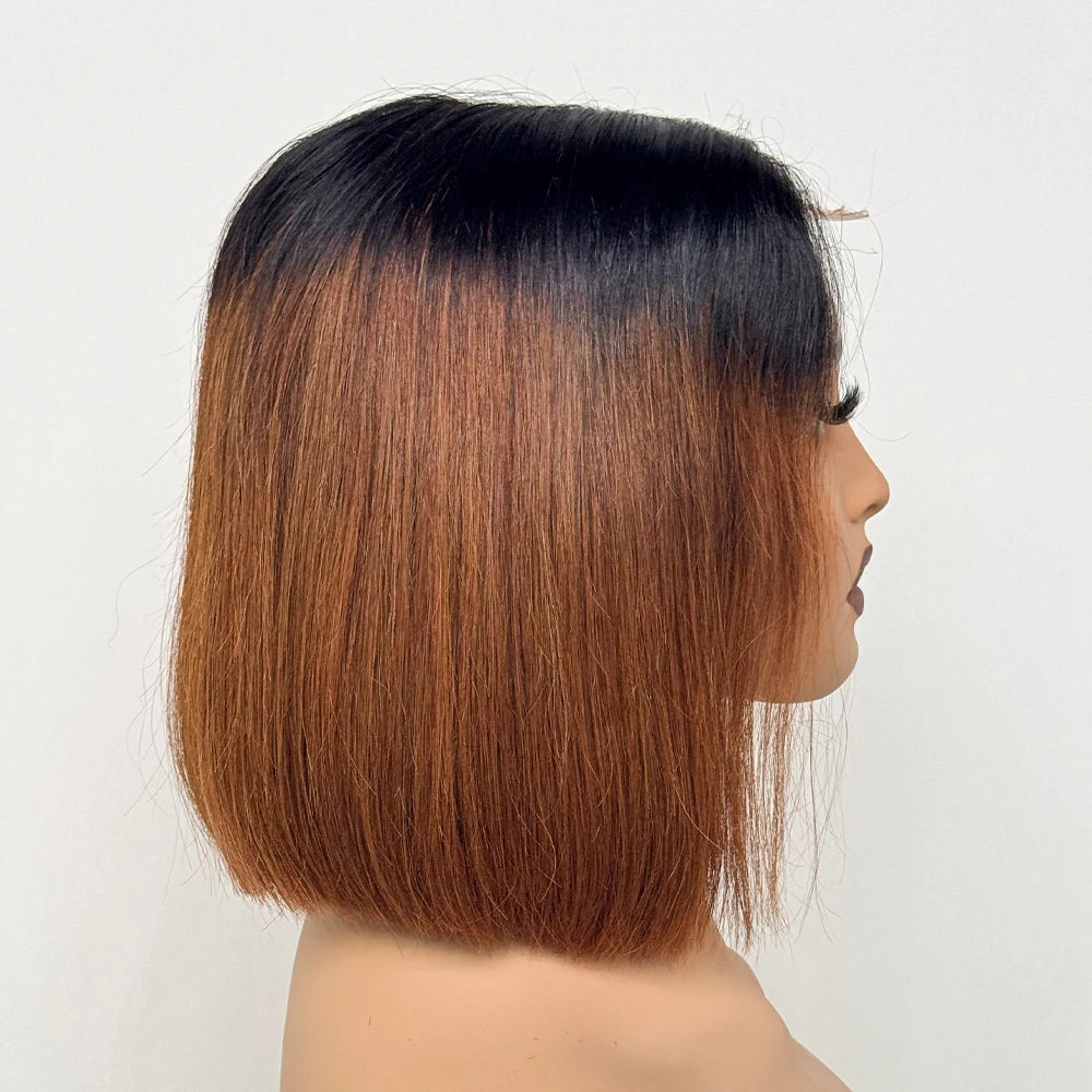 Le Carré Céleste — Perruque Bob 2x6 HD Lace Closure Bone Straight (Densité 250%)