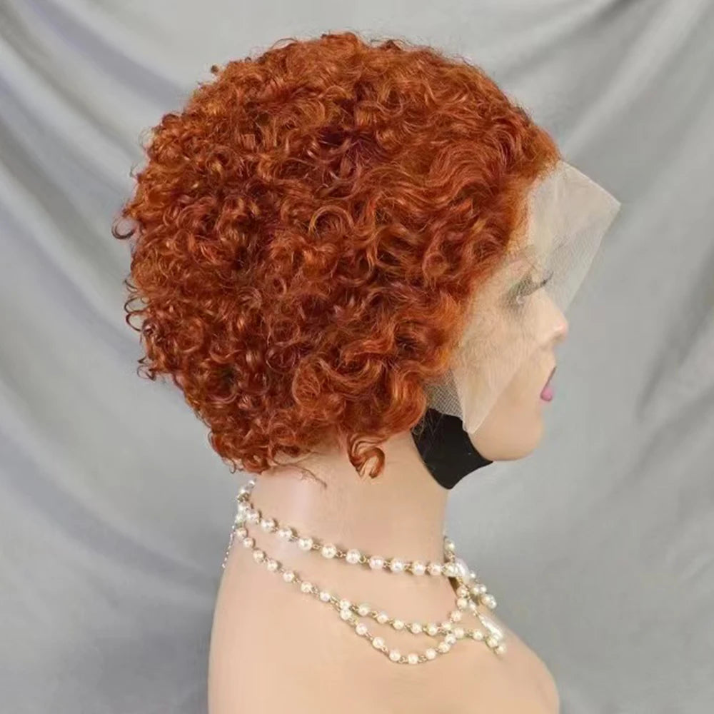 La Pixie Divine — Perruque 13x4 Lace Frontal Kinky Curly (Densité 180%)