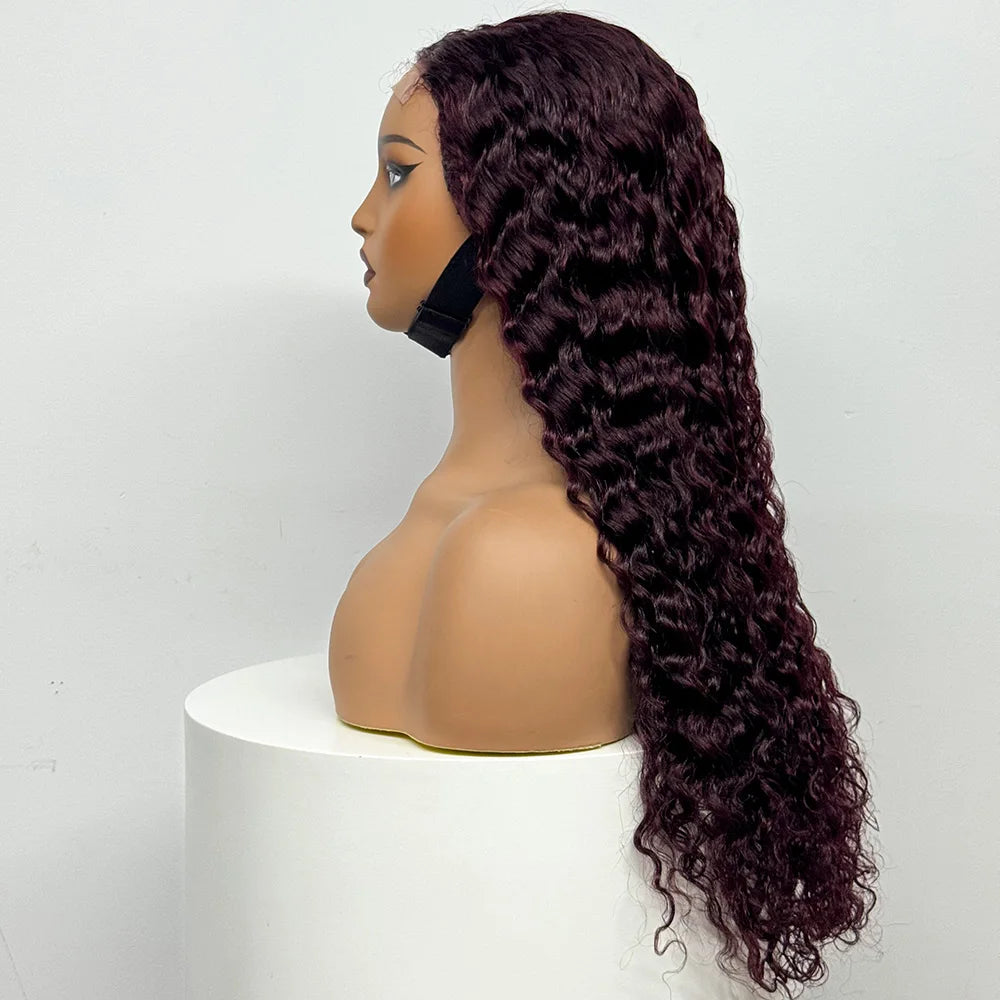 The Supreme Cascade — 4x4 HD Lace Closure Deep Water Wave Wig (Supreme Density 300% - 28")