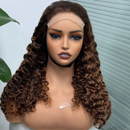 La Somptueuse Birmane — Perruque 5x5 Lace Closure Deep Curly (Densité 300%)