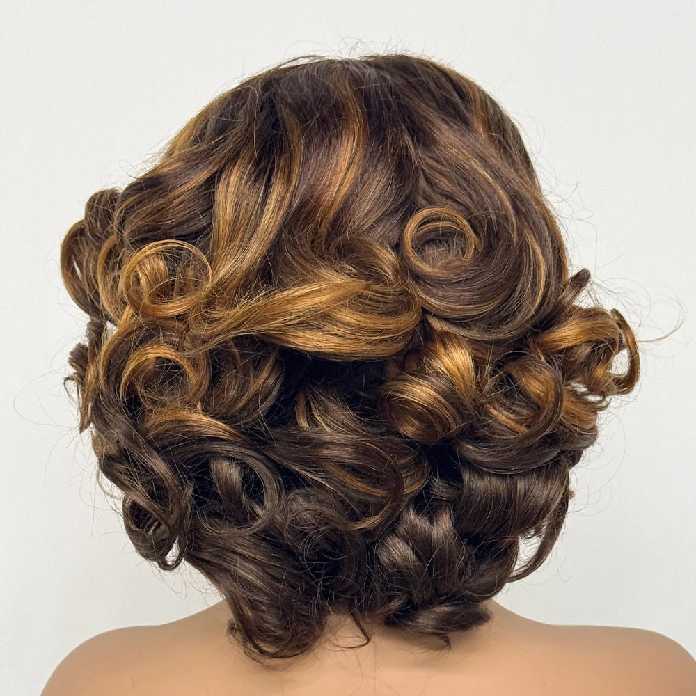 La Parisienne Bouncy — Perruque 5x5 HD Lace Closure Carré Loose Wave (Densité 250% - 14")