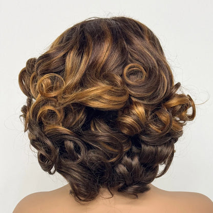 La Parisienne Bouncy — Perruque 5x5 HD Lace Closure Carré Loose Wave (Densité 250% - 14")