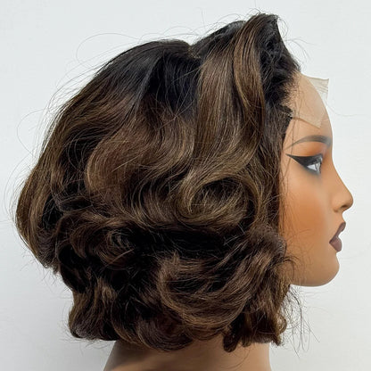 The Voluptuous Short Bob — 5x5 Lace Closure Loose Bouncy Wig (Density 230%)