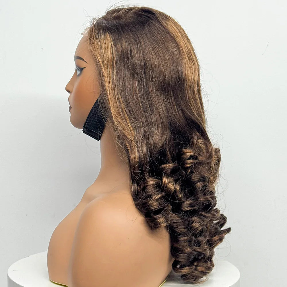 La Volcanique Spirale — Perruque 5x5 HD Lace Closure Spiral Curl (Densité Suprême 300% - 22")
