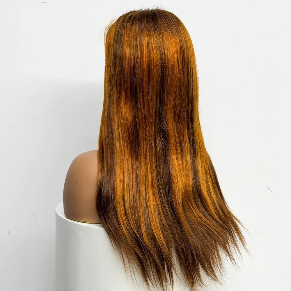 The Majestic Smooth — 4x4 Lace Closure Straight Wig (Supreme Density 280% - 22")