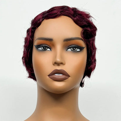 The Bohemian Pixie — Short Loose Wave Full Machine Made Wig (Density 150%)
