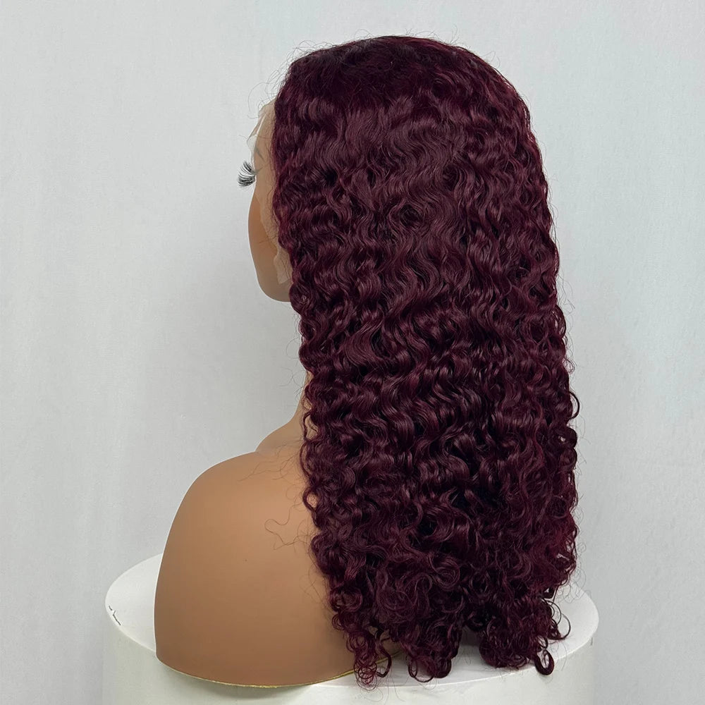 The Sumptuous Autumn — 13x4 Lace Frontal Water Wave Colored Wig (Density 250%)