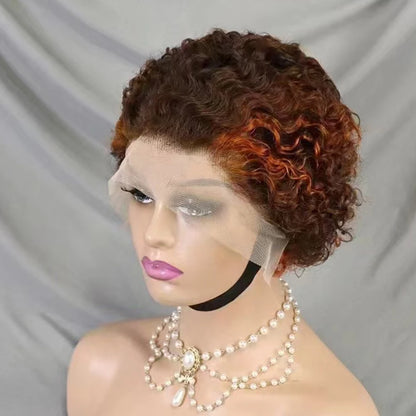 La Pixie Divine — Perruque 13x4 Lace Frontal Kinky Curly (Densité 180%)