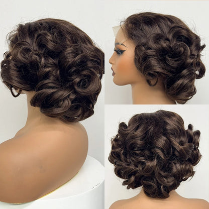 La Parisienne Bouncy — Perruque 5x5 HD Lace Closure Carré Loose Wave (Densité 250% - 14")