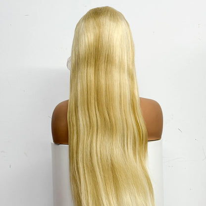 The Solar Smooth — 13x4 Lace Frontal Straight Blonde #613 Wig (Density 250%)