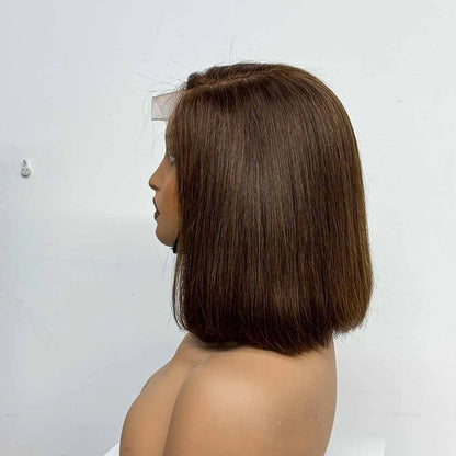 Le Bob C-Part — Perruque Carré 5x5 HD Lace Closure Bone Straight (Densité Suprême 280%)