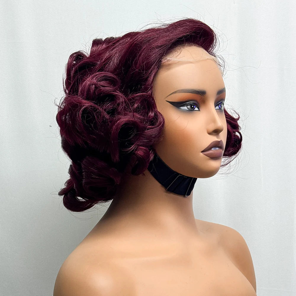 La Parisienne Bouncy — Perruque 5x5 HD Lace Closure Carré Loose Wave (Densité 250% - 14")