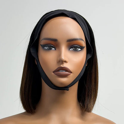 Le Bob Express — Demi-Perruque Headband Bone Straight (Densité 250% - 8")