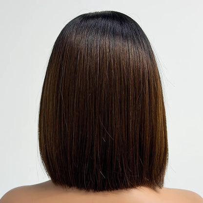 Le Bob Express — Demi-Perruque Headband Bone Straight (Densité 250% - 8")