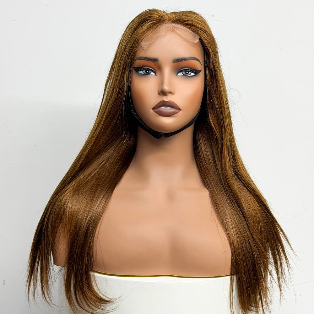 The Majestic Smooth — 4x4 Lace Closure Straight Wig (Supreme Density 280% - 22")