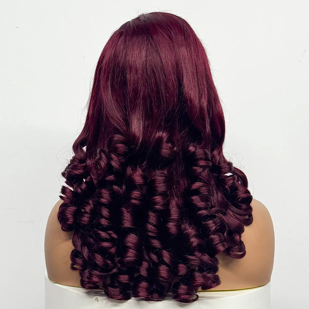 La Volcanique Spirale — Perruque 5x5 HD Lace Closure Spiral Curl (Densité Suprême 300% - 22")