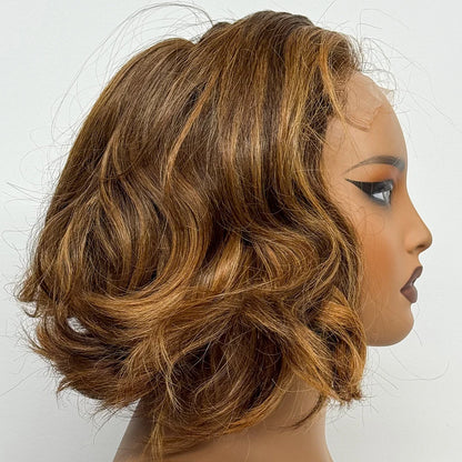 The Voluptuous Short Bob — 5x5 Lace Closure Loose Bouncy Wig (Density 230%)