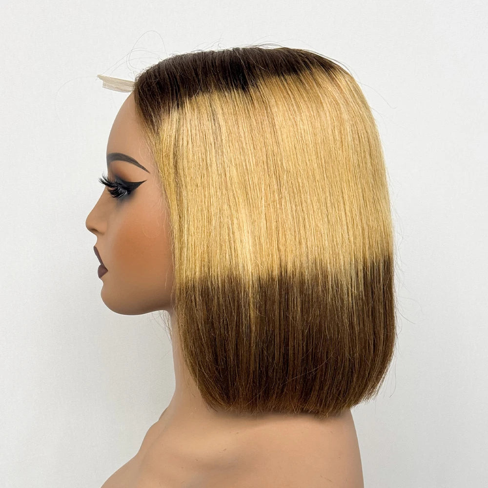 Le Carré Céleste — Perruque Bob 2x6 HD Lace Closure Bone Straight (Densité 250%)