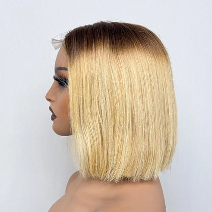 Le Carré Céleste — Perruque Bob 2x6 HD Lace Closure Bone Straight (Densité 250%)