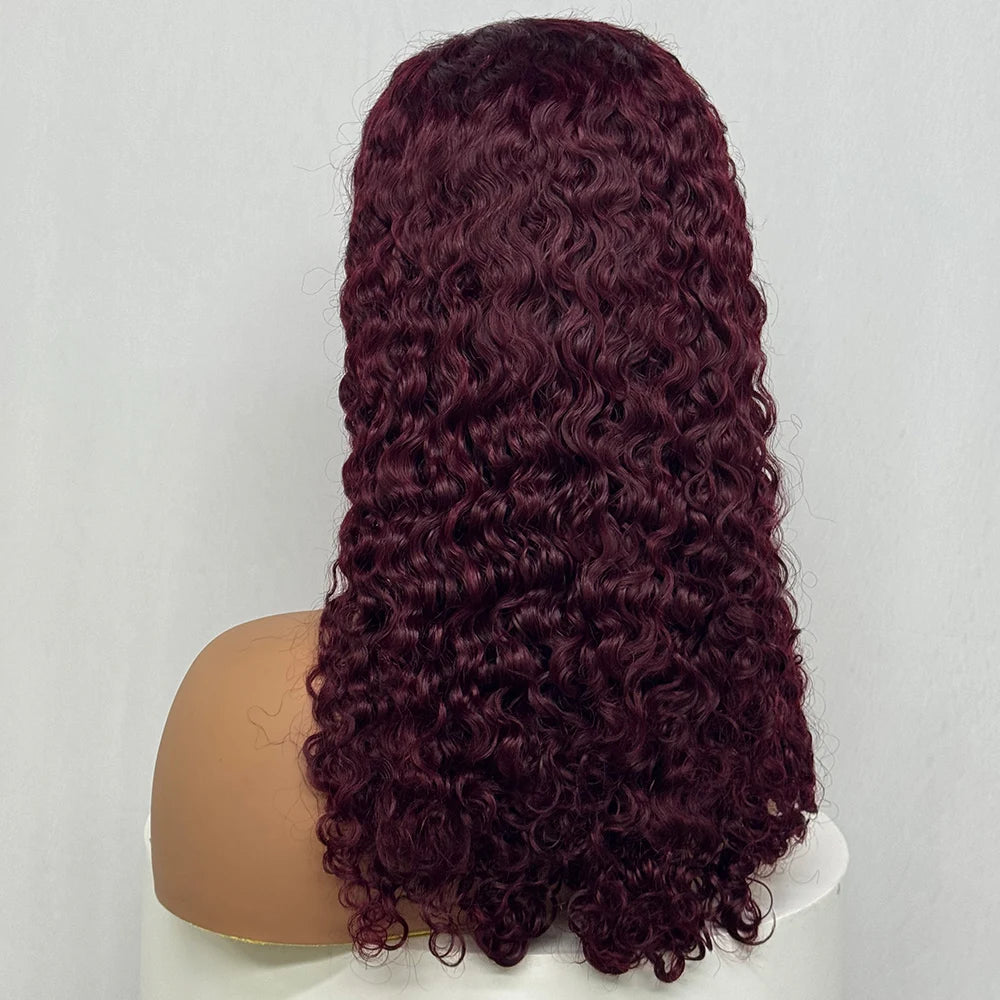 The Sumptuous Autumn — 13x4 Lace Frontal Water Wave Colored Wig (Density 250%)