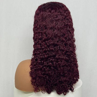 The Sumptuous Autumn — 13x4 Lace Frontal Water Wave Colored Wig (Density 250%)