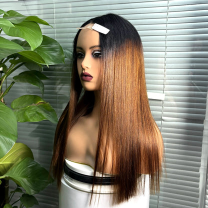 The Divine Straight — 2x6 HD Lace Closure Colored Wig (Density 300%)