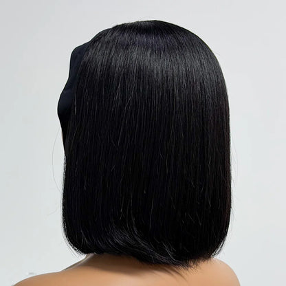 Le Bob Express — Demi-Perruque Headband Bone Straight (Densité 250% - 8")