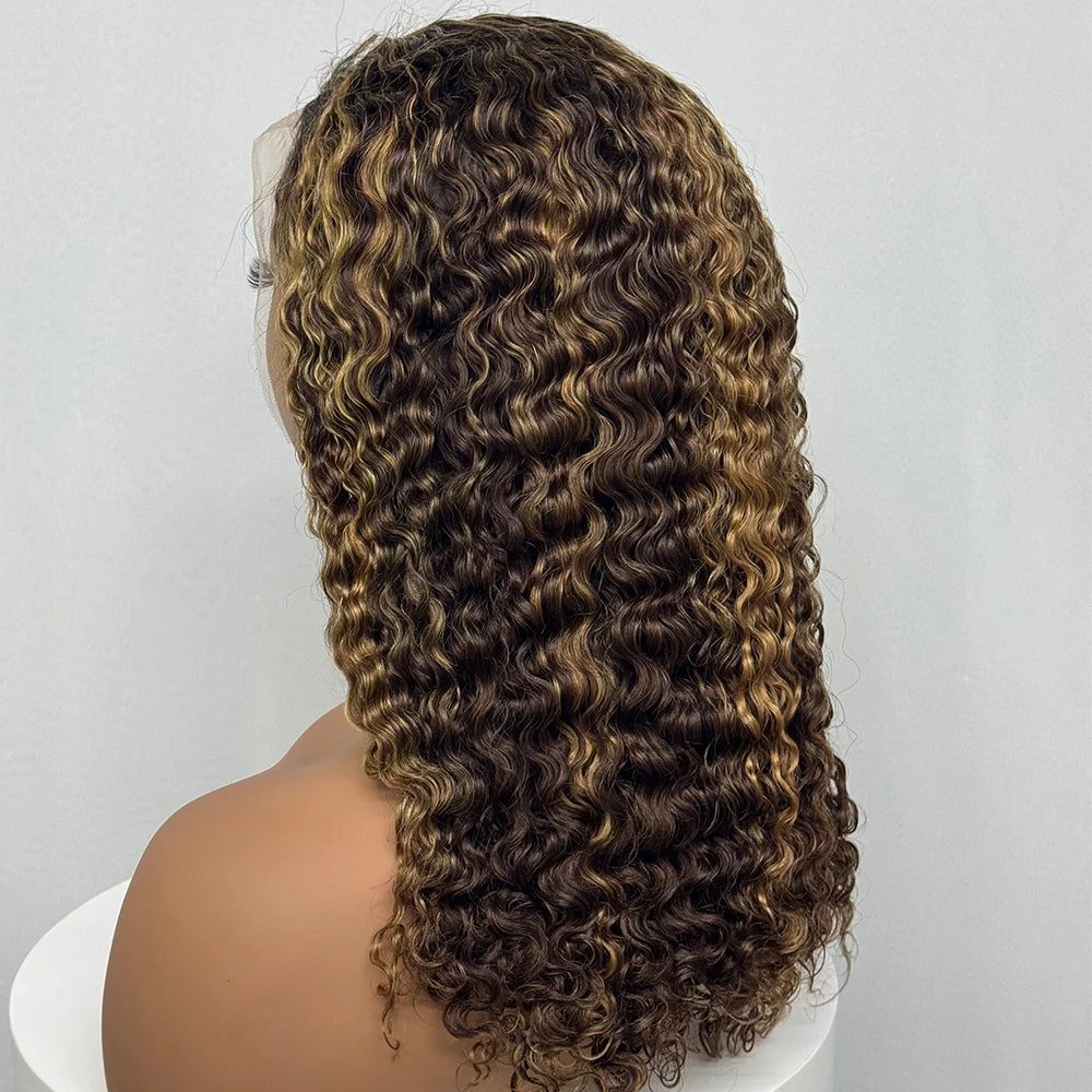 The Sumptuous Autumn — 13x4 Lace Frontal Water Wave Colored Wig (Density 250%)