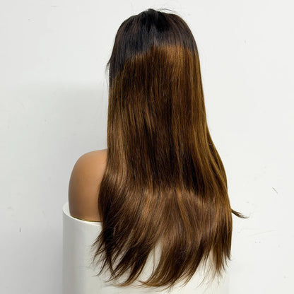 The Majestic Smooth — 4x4 Lace Closure Straight Wig (Supreme Density 280% - 22")
