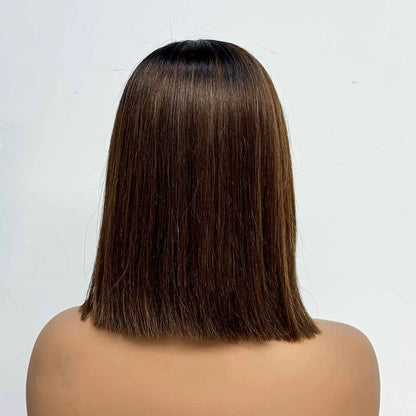 Le Bob C-Part — Perruque Carré 5x5 HD Lace Closure Bone Straight (Densité Suprême 280%)