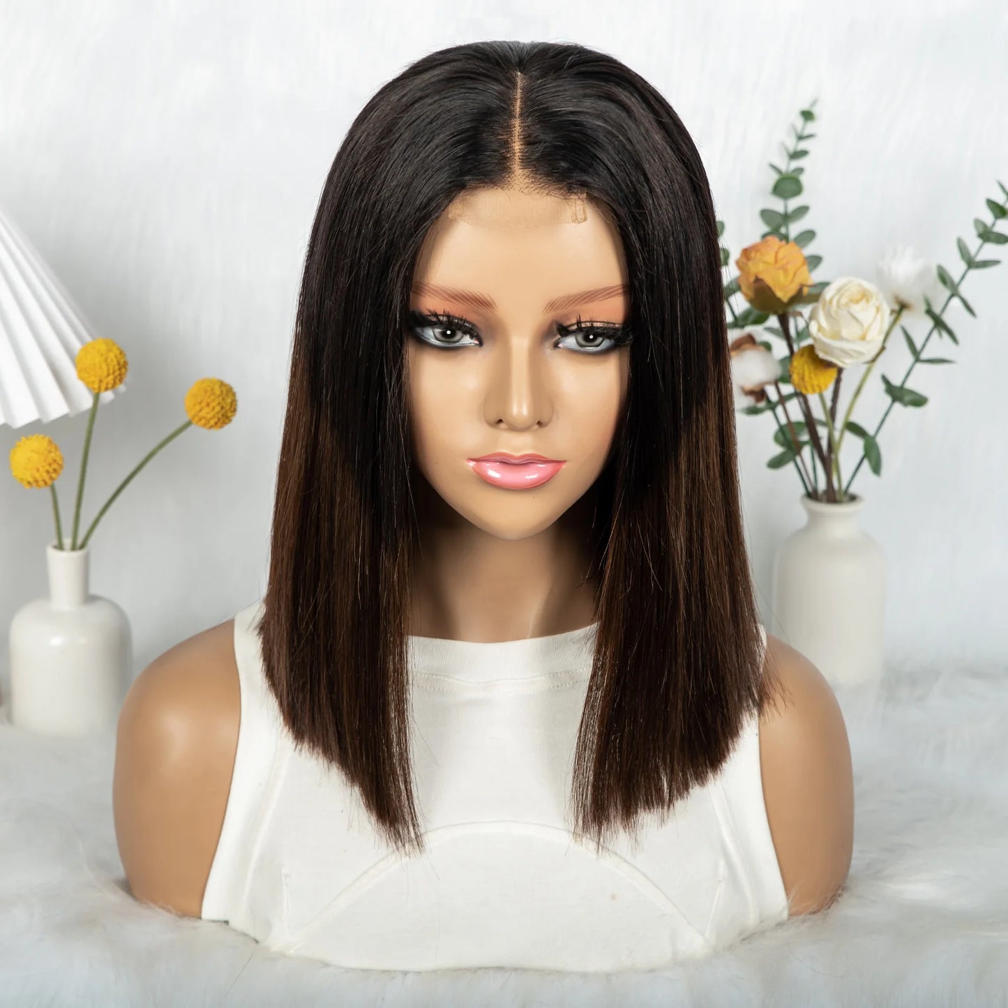 The Sunset Dynasty Smooth — 2x6 Real HD Lace Closure Straight Wig (Density 300%)