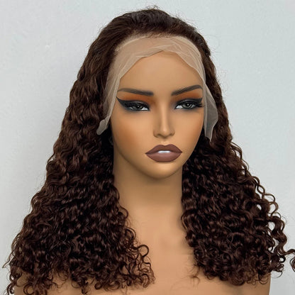 The Sumptuous Autumn — 13x4 Lace Frontal Water Wave Colored Wig (Density 250%)