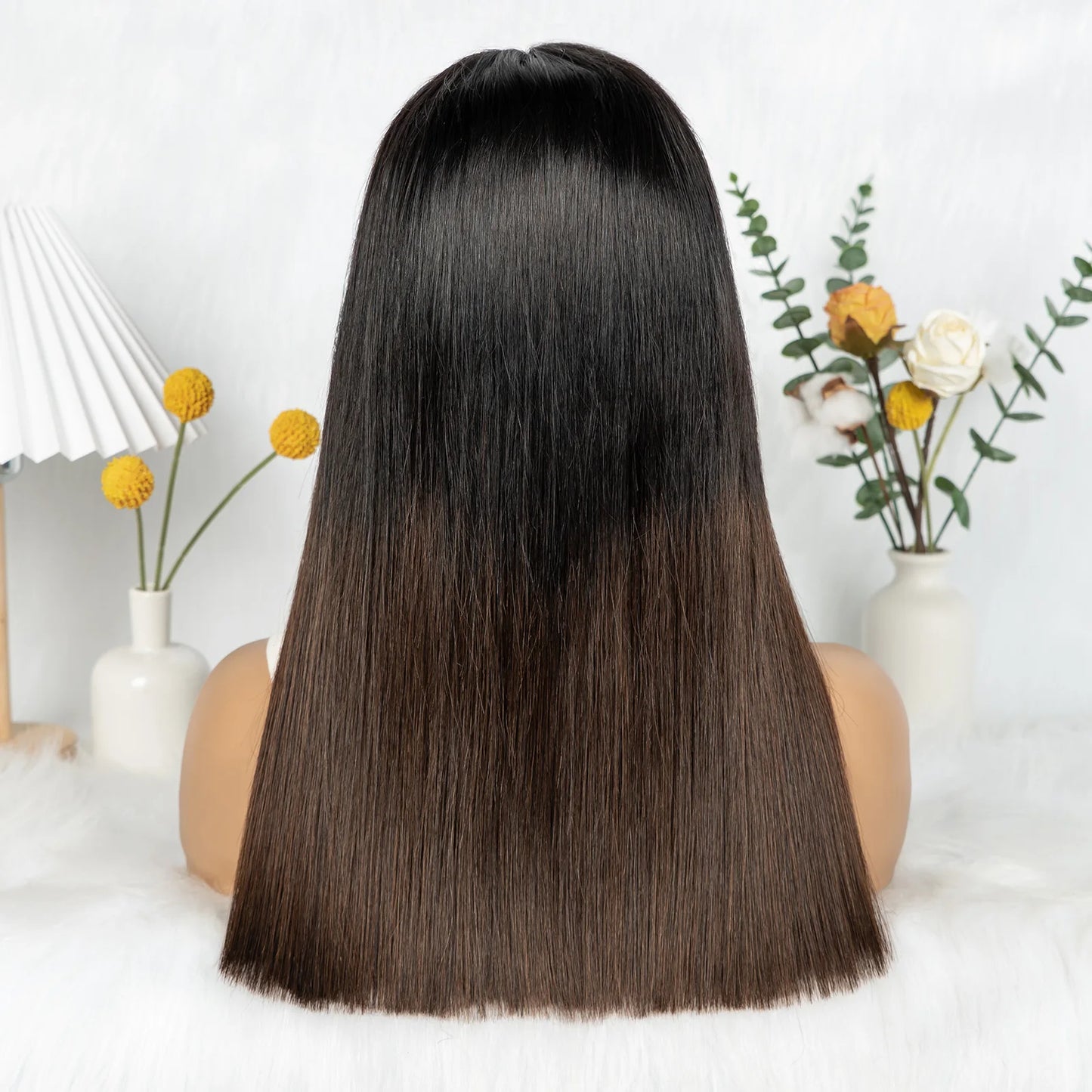 The Sunset Dynasty Smooth — 2x6 Real HD Lace Closure Straight Wig (Density 300%)