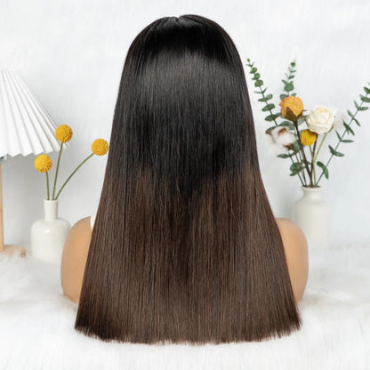 The Sunset Dynasty Smooth — 2x6 Real HD Lace Closure Straight Wig (Density 300%)