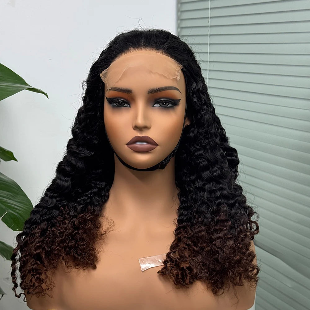La Somptueuse Birmane — Perruque 5x5 Lace Closure Deep Curly (Densité 300%)