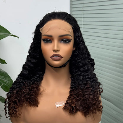 La Somptueuse Birmane — Perruque 5x5 Lace Closure Deep Curly (Densité 300%)