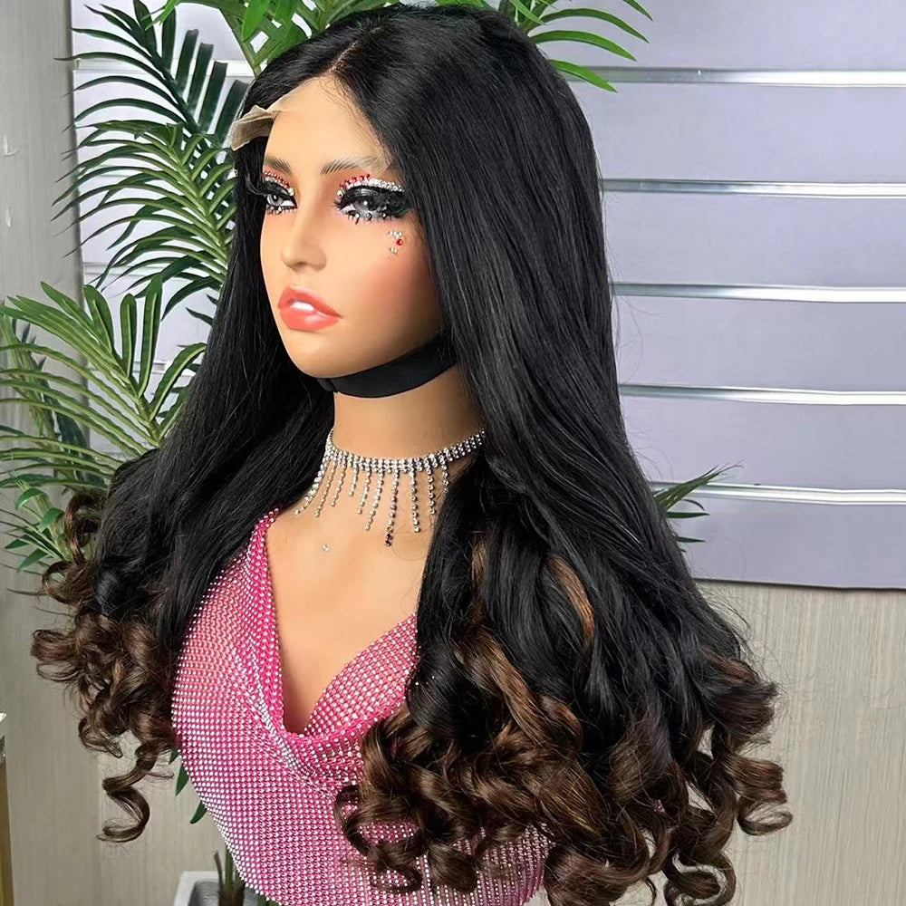 The Royal Flower — 5x5 HD Lace Closure Flower Curly Wig (Maximum Density 350%)