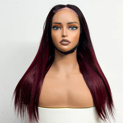The Majestic Smooth — 4x4 Lace Closure Straight Wig (Supreme Density 280% - 22")