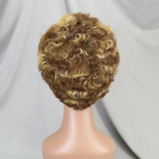 The Little Daring One — 13x4 Lace Frontal Pixie Curly Wig (Density 180%)