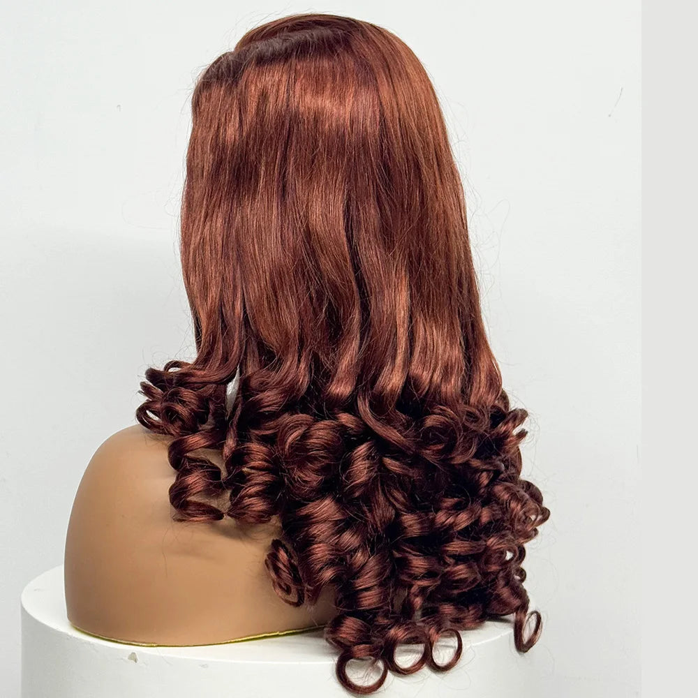 La Volcanique Spirale — Perruque 5x5 HD Lace Closure Spiral Curl (Densité Suprême 300% - 22")
