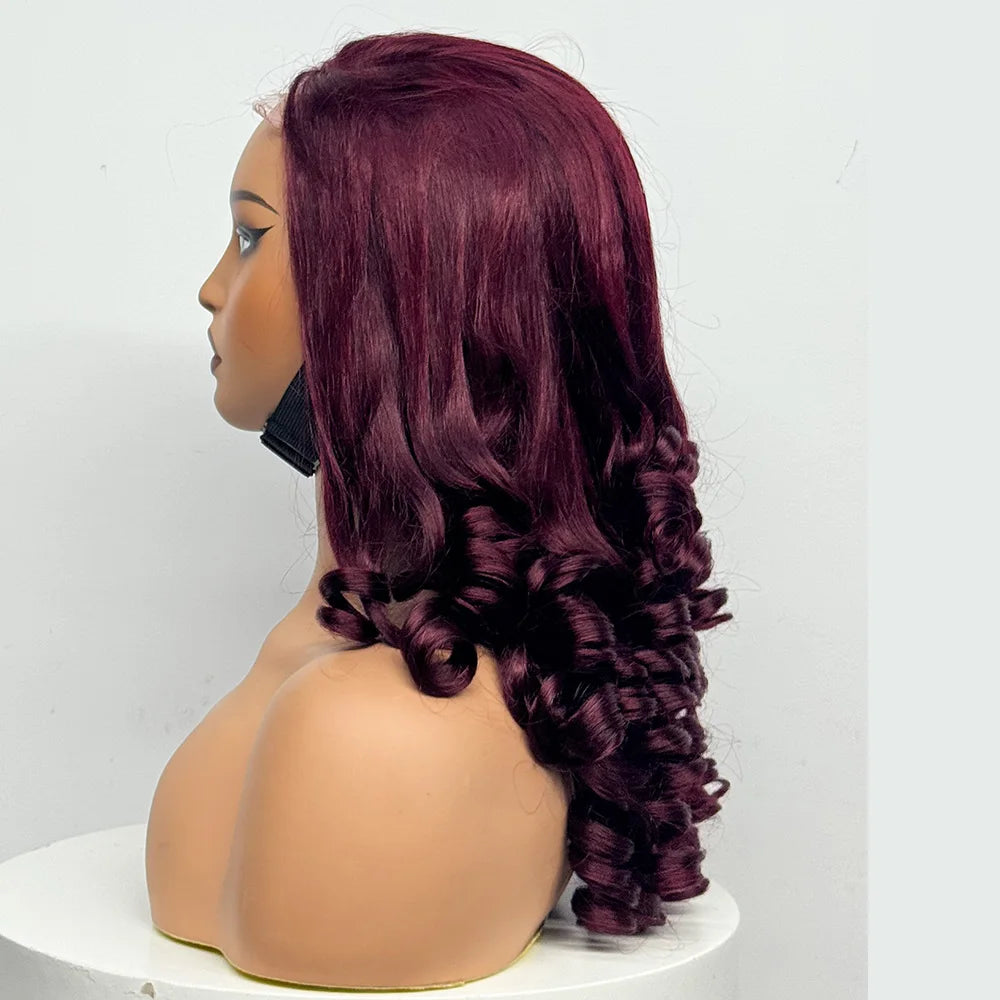 La Volcanique Spirale — Perruque 5x5 HD Lace Closure Spiral Curl (Densité Suprême 300% - 22")