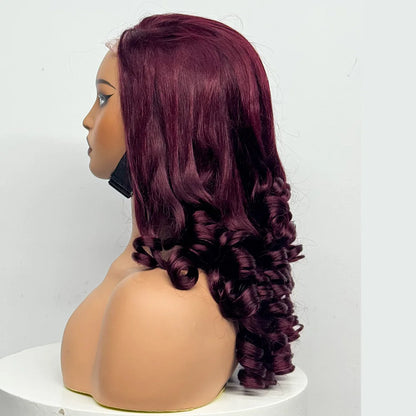 La Volcanique Spirale — Perruque 5x5 HD Lace Closure Spiral Curl (Densité Suprême 300% - 22")