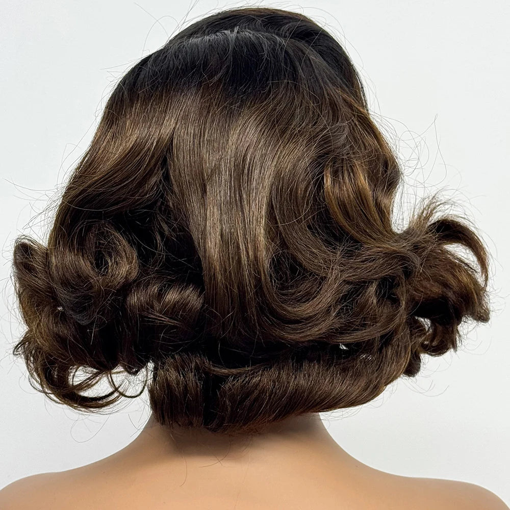 The Voluptuous Short Bob — 5x5 Lace Closure Loose Bouncy Wig (Density 230%)