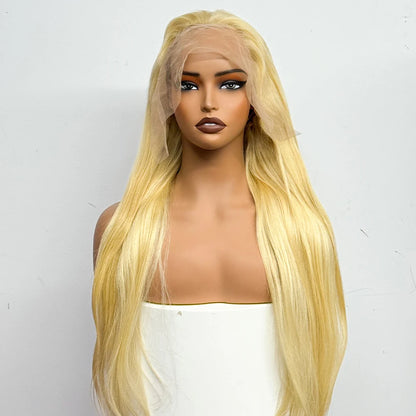 The Solar Smooth — 13x4 Lace Frontal Straight Blonde #613 Wig (Density 250%)