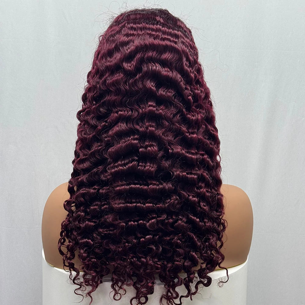 La Somptueuse Birmane — Perruque 5x5 Lace Closure Deep Curly (Densité 300%)