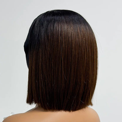 Le Bob Express — Demi-Perruque Headband Bone Straight (Densité 250% - 8")