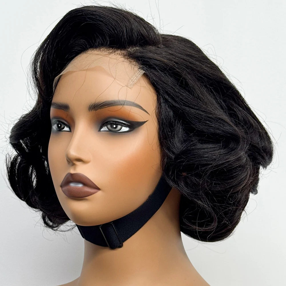 The Voluptuous Short Bob — 5x5 Lace Closure Loose Bouncy Wig (Density 230%)