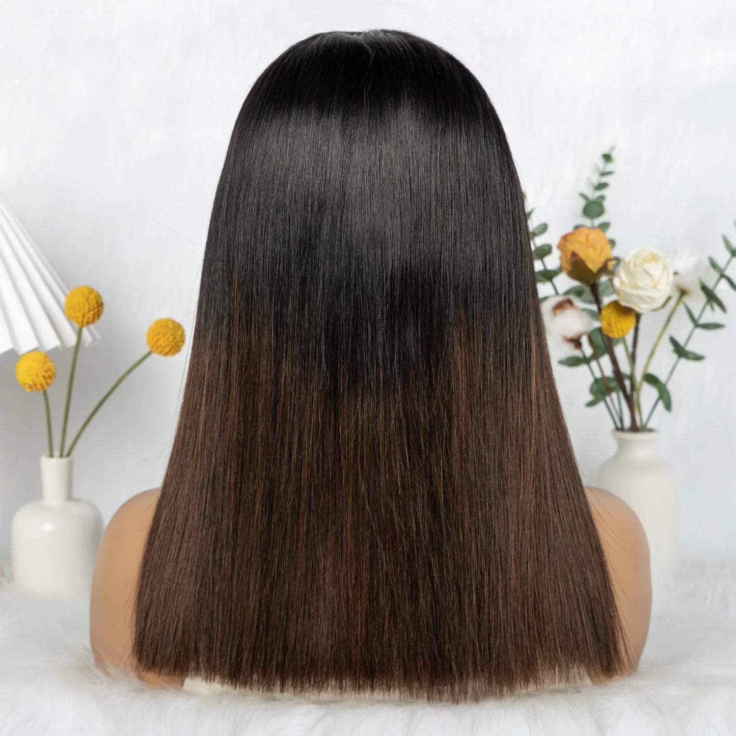 The Sunset Dynasty Smooth — 2x6 Real HD Lace Closure Straight Wig (Density 300%)